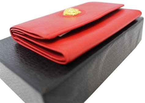 versace red wallet women& 39|authentic versace purses.